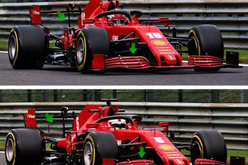 Le differenze tra la monoposto di Leclerc e quella di Vettel