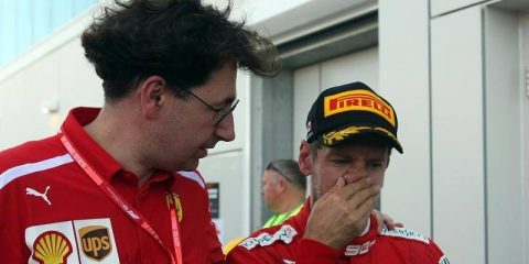 Binotto Vettel Ferrari