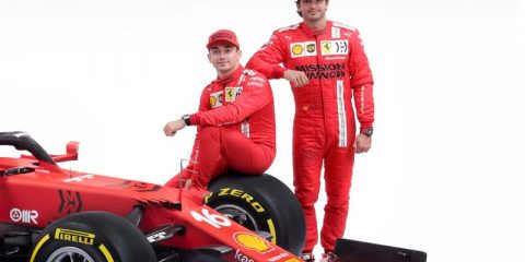 F1 Ferrari Sainz Leclerc