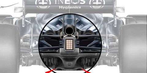 Mercedes F1 diffuser