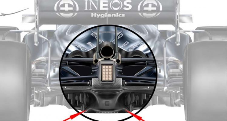 Mercedes F1 diffuser