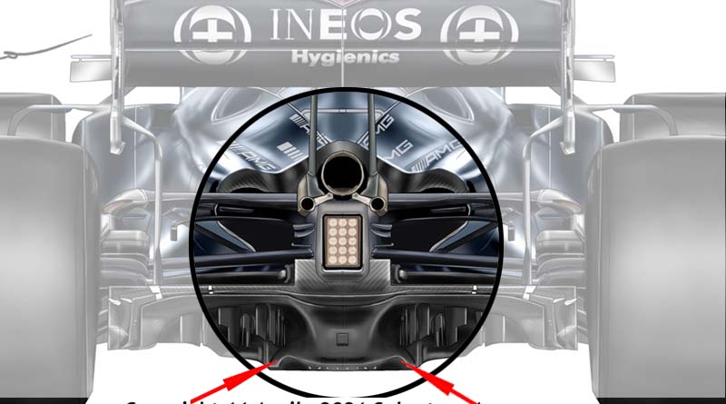 Mercedes F1 diffuser