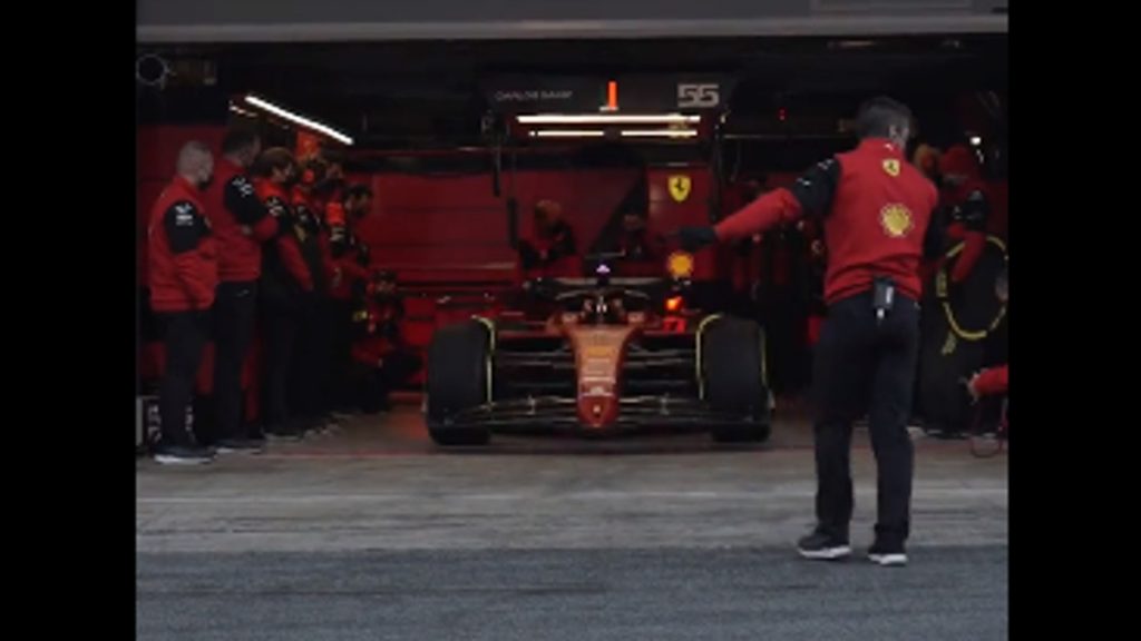 Ferrari in pista per lo shakedown a Barcellona