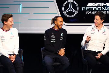 Mercedes George Russell Lewis Hamilton Toto Wolff F1
