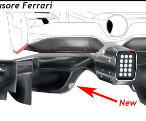 Ferrari F1 diffussore imola