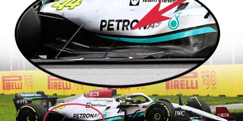 Mercedes f1 tirante