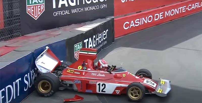 Ferrari F1 leclerc monaco crash