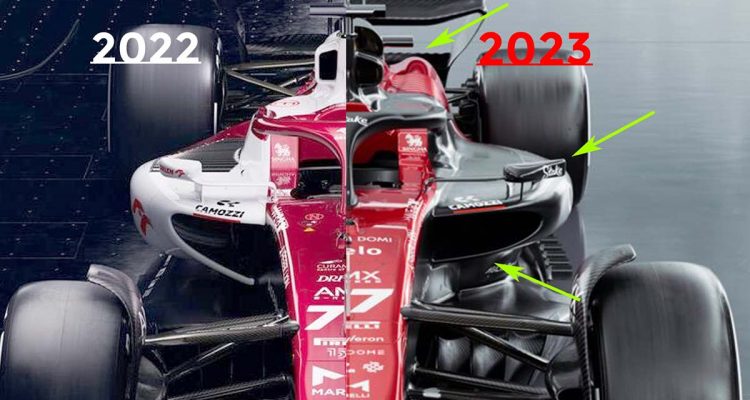 f1 2023 sidepods