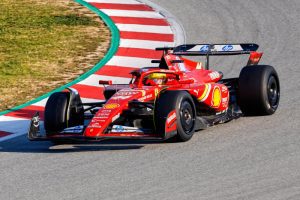 hamilton Ferrari Barcellona day 2