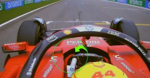 hamilton volante Ferrari test