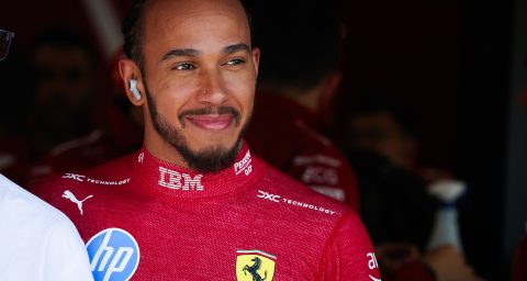 Hamilton Ferrari F1 Silverstone