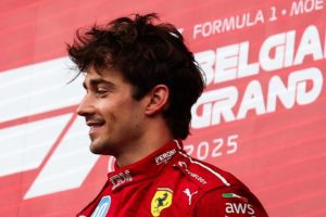 leclerc Ferrari F1 Belgio