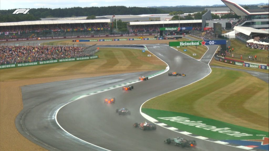 Max Verstappen si gira GP Gran Bretagna Silverstone