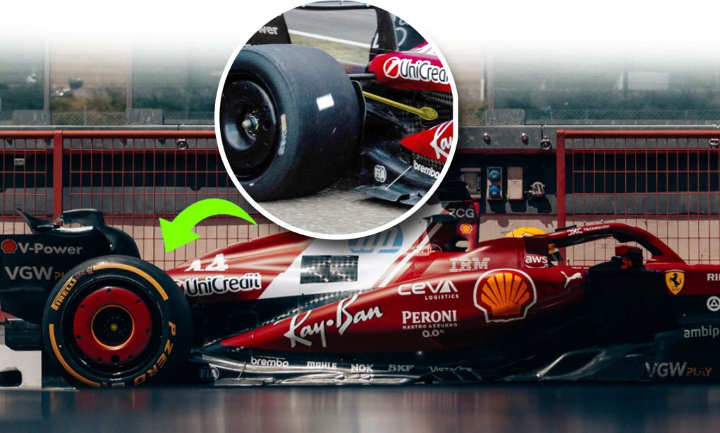 sospensione Ferrari filming day