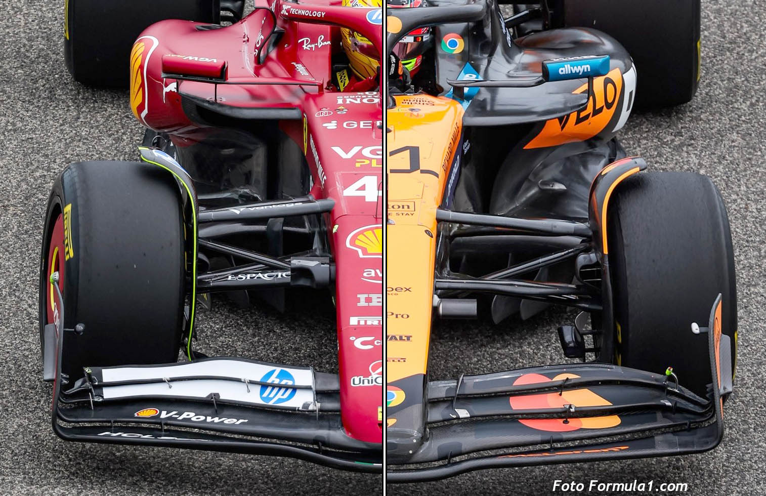 ferrari F1 Vs McLaren