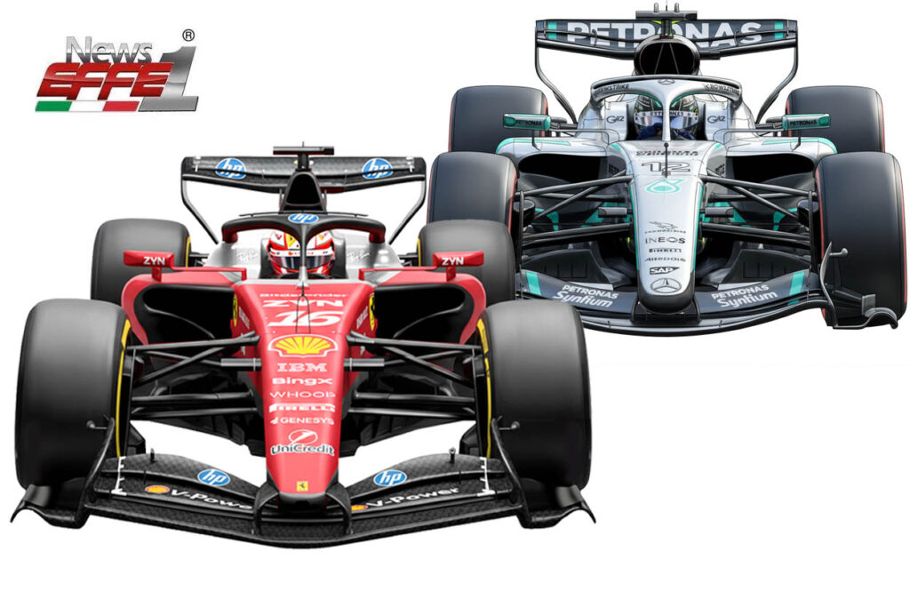 SF26 Vs Mercedes W17jpg