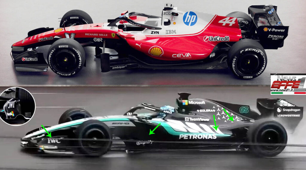Ferrari SF26 vs Mercedes W17 F1 2026