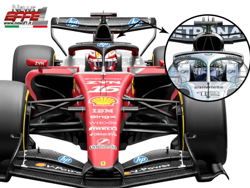 f1 2026 Ferrari Sf26 Mercedes W17 Airbox