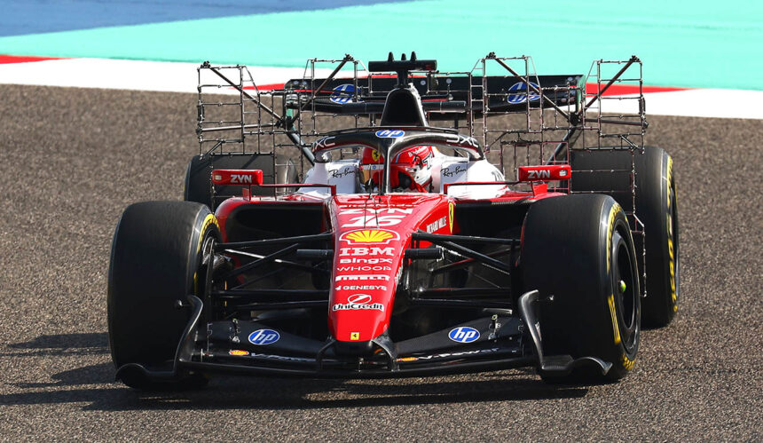 Leclerc F1 2026 Test day2 foto credit X formula 1.com