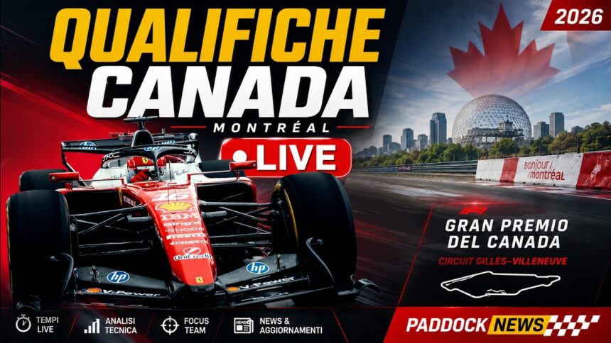 F1 GP CANADA QUALIFICHE LIVE
