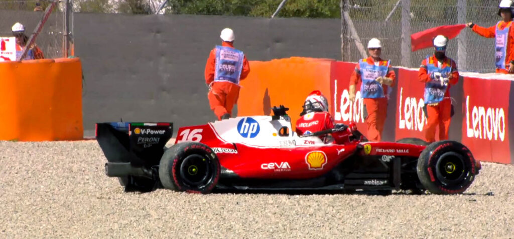 leclerc Barcellona F1 Ferrari