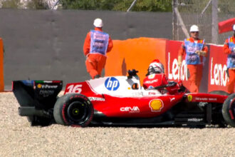 leclerc Barcellona F1 Ferrari