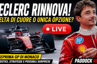 Leclerc Rinnova con Ferrari live commenta con noi