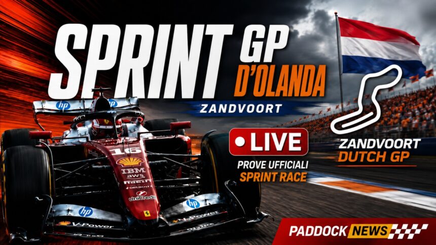 F1 LIVE GARA SPRINT OLANDA