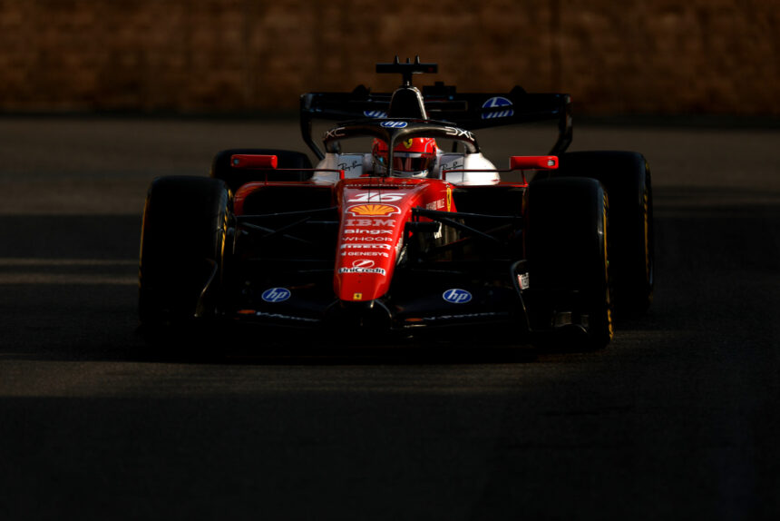 Ferrari Baku leclerc Foto credits Media Pirelli