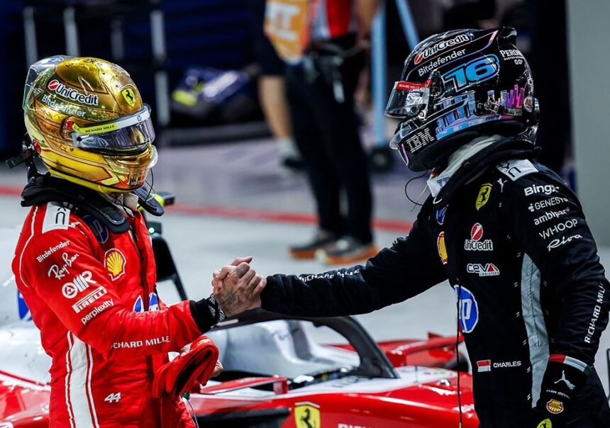 Ferrari Singapore Leclerc Hamilton