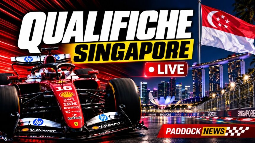 Qualifiche live F1 Singapore 2026