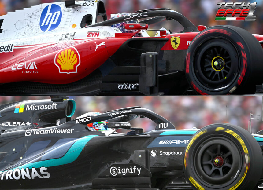 Ferrari Vs Mercedes aggiornamento aereo